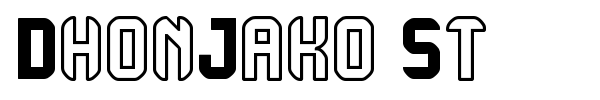 DhonJako St font preview